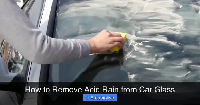 Effective Ways to Remove Acid Rain From Car Glass Safely