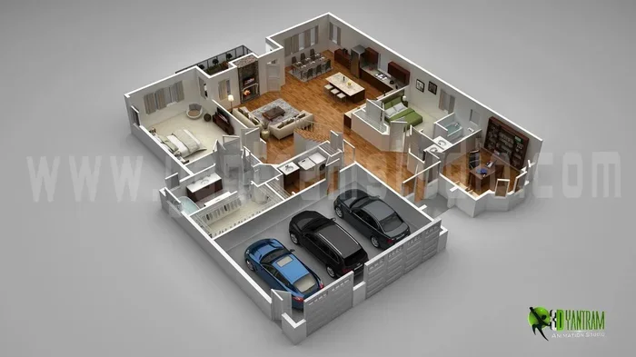 15x40 House Plan With Car Parking And Floor Design Ideas