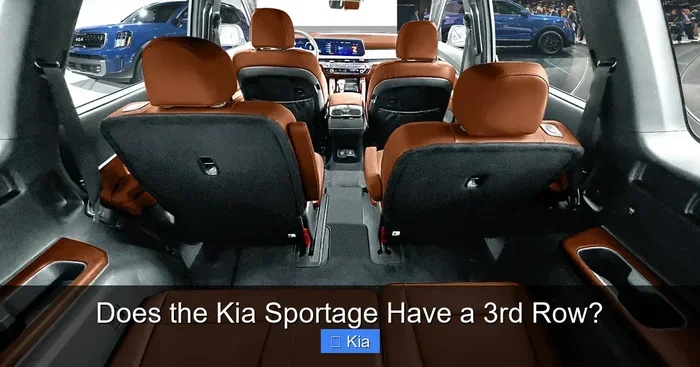 Does the Kia Sportage Have a 3rd Row for Big Families