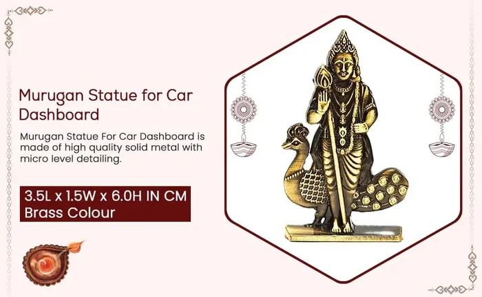 Murugan Statue for Car Dashboard A Must Have for Devotees