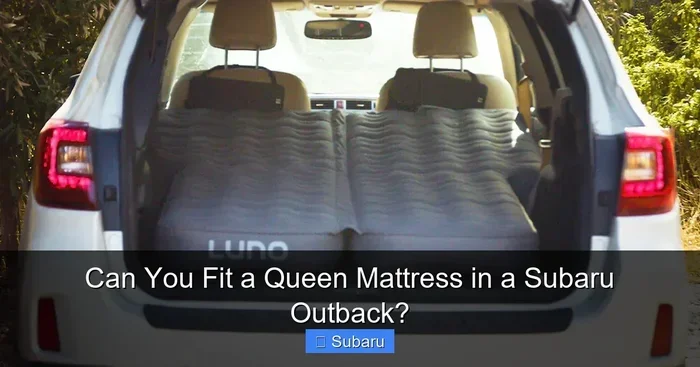 Can You Fit a Queen Size Mattress in a Subaru Outback
