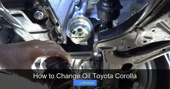 Can I Change My Corollas Oil Myself Without Any Help